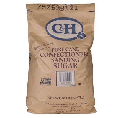 C & H Con Sanding Sugar - 50 lb Bag
