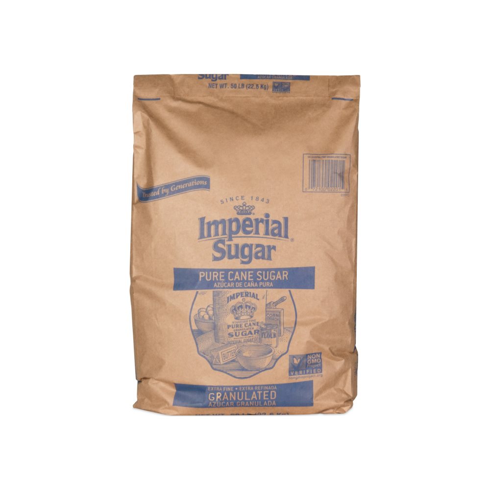 Imperial Sugar - Extra Fine Granulated Sugar, 50lb Bag